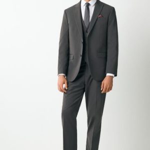 CAN437 Charcoal Grey Regular Fit Two Button Suit