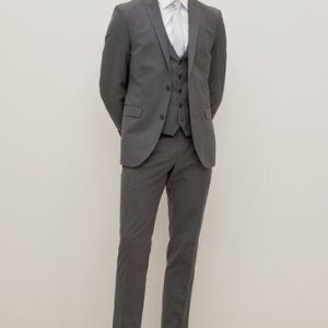 CAN440 Charcoal Grey Slim Two Button Suit