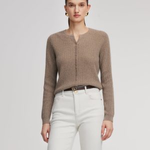 CAN2160 Cashmere Blend Sequins Women Sweater