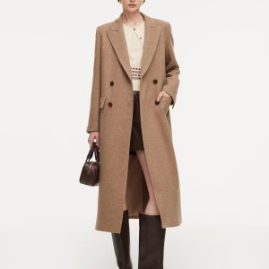 CAN2124 Washable Wool Cashmere Blend Women Overcoat