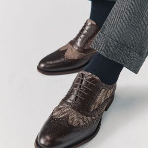 CAN556 Brown Brogue Shoes