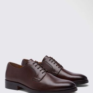 CAN563 Brown Cambridge Derby Shoes