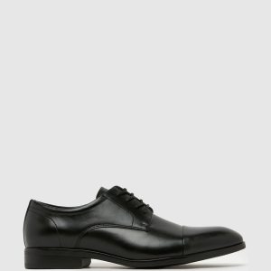 CAN550 Lace-Up Derby Black Shoes