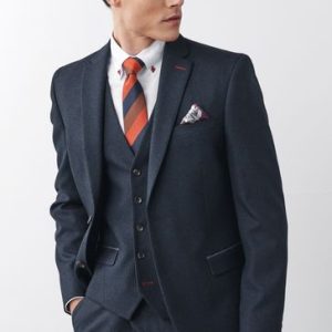CAN424 Navy Blue Slim Puppytooth Suit